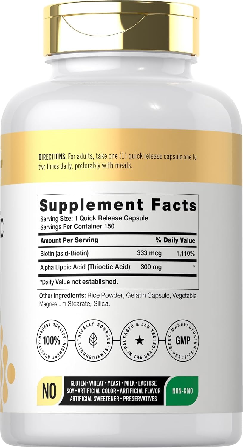 Doctor’s Way Alpha Lipoic Acid 300mg – Antioxidant Supplement thumbnail 3