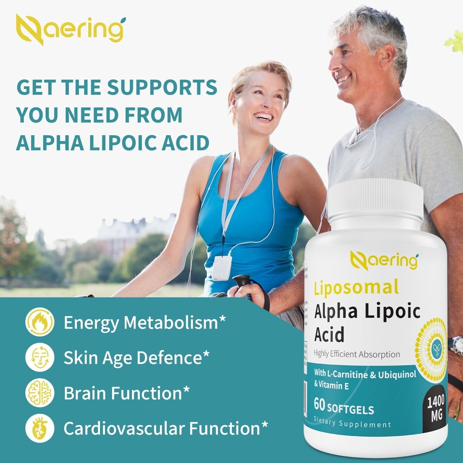 Liposomal Alpha Lipoic Acid 1400mg Softgels – High Potency ALA thumbnail 5
