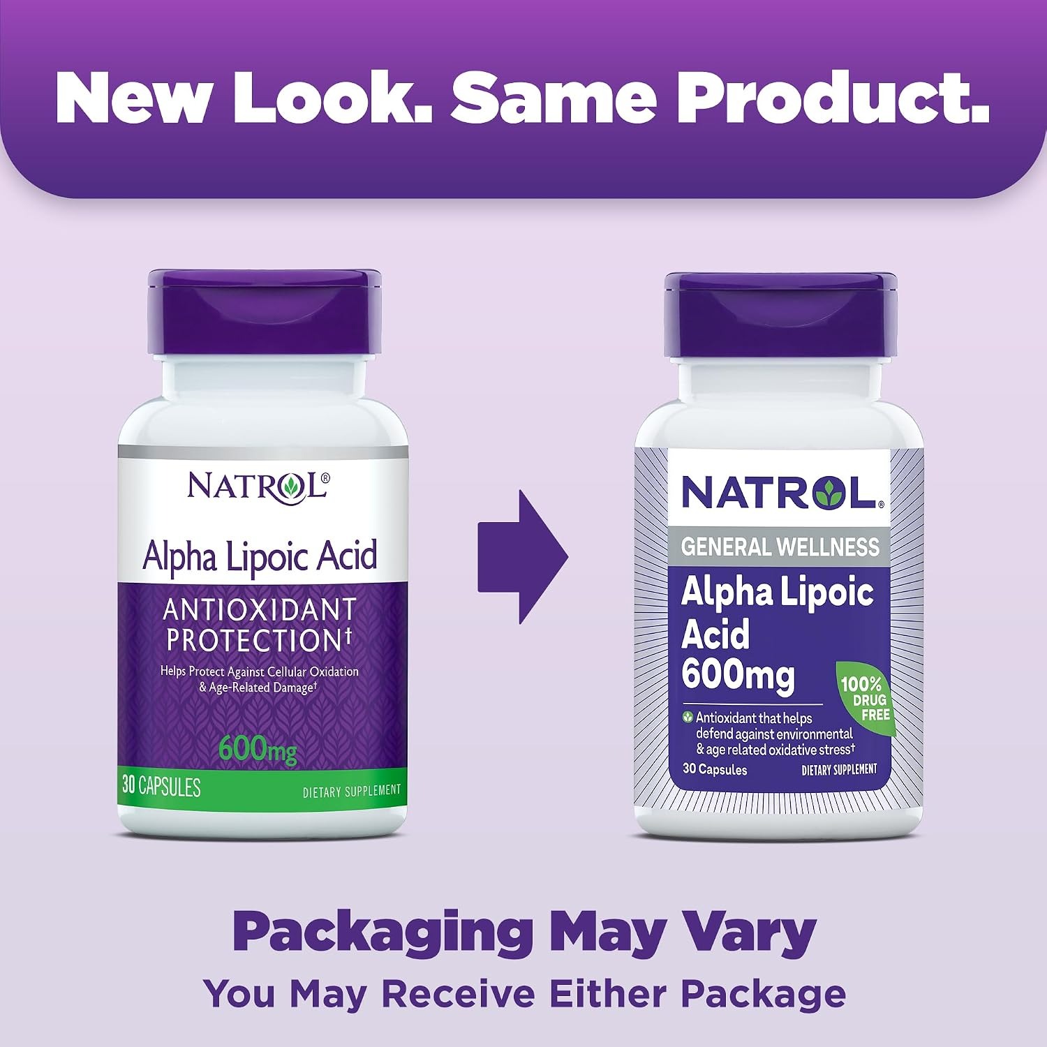 Natrol Alpha Lipoic Acid 600mg Capsules – Antioxidant Supplement thumbnail 2