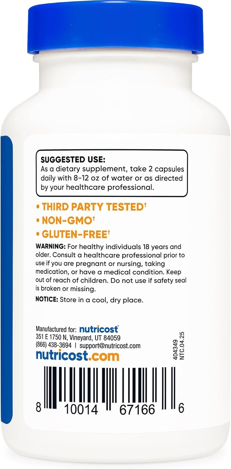 Nutricost ALA 300mg Capsules – Alpha Lipoic Acid Supplement thumbnail 5