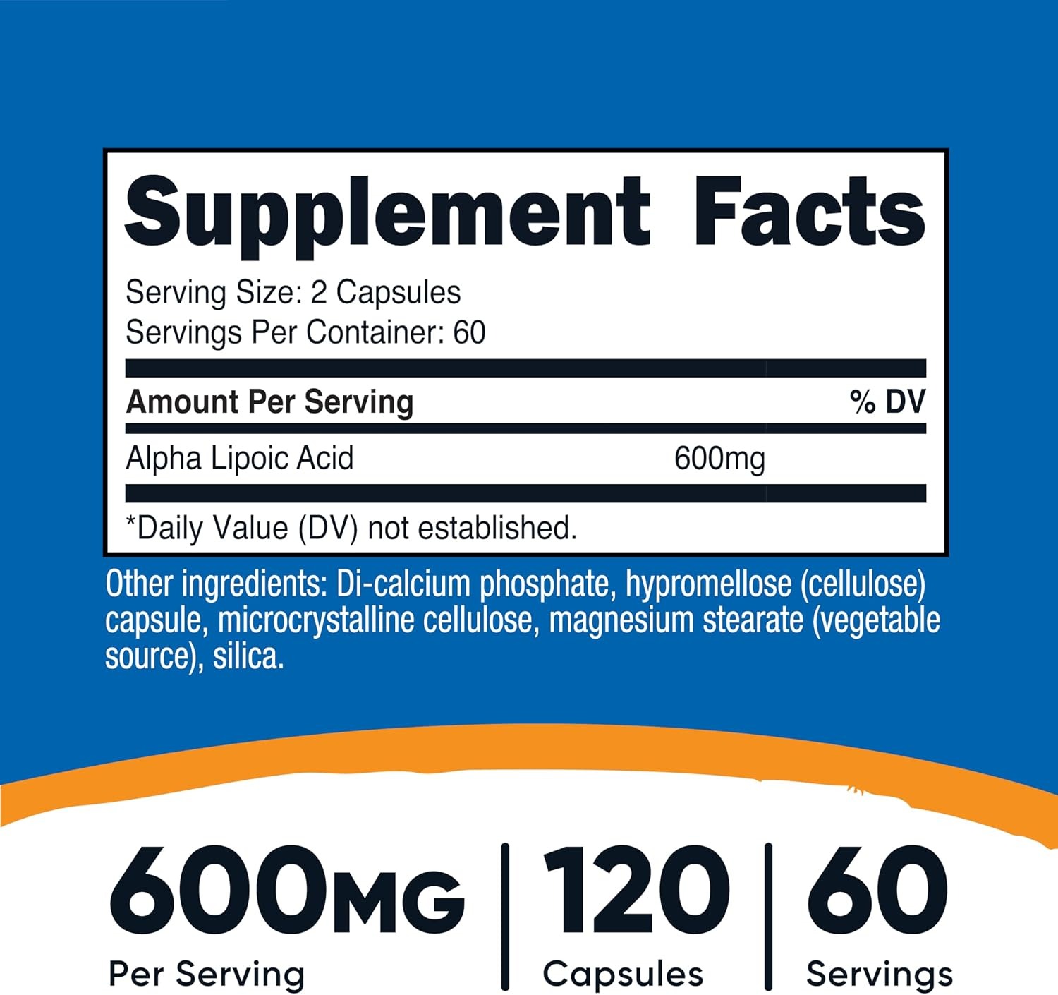 Nutricost ALA 300mg Capsules – Alpha Lipoic Acid Supplement thumbnail 2