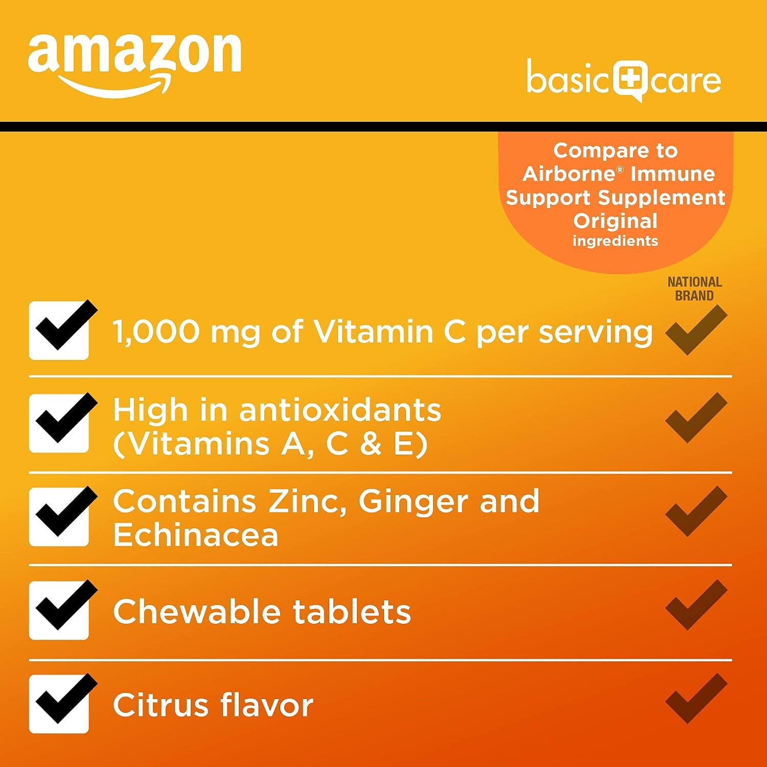 Amazon Basic Care Immune Support Chewables – Vitamin D & Antioxidants thumbnail 3