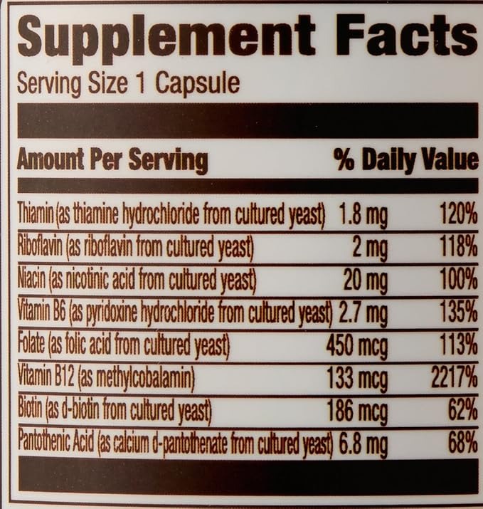 Amazon Elements B Complex Vitamins – Energy Metabolism & Immune Support thumbnail 3