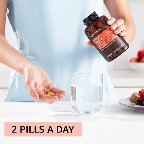 Amazon Elements Super Omega-3 Supplement + B Complex Vitamins thumbnail 5