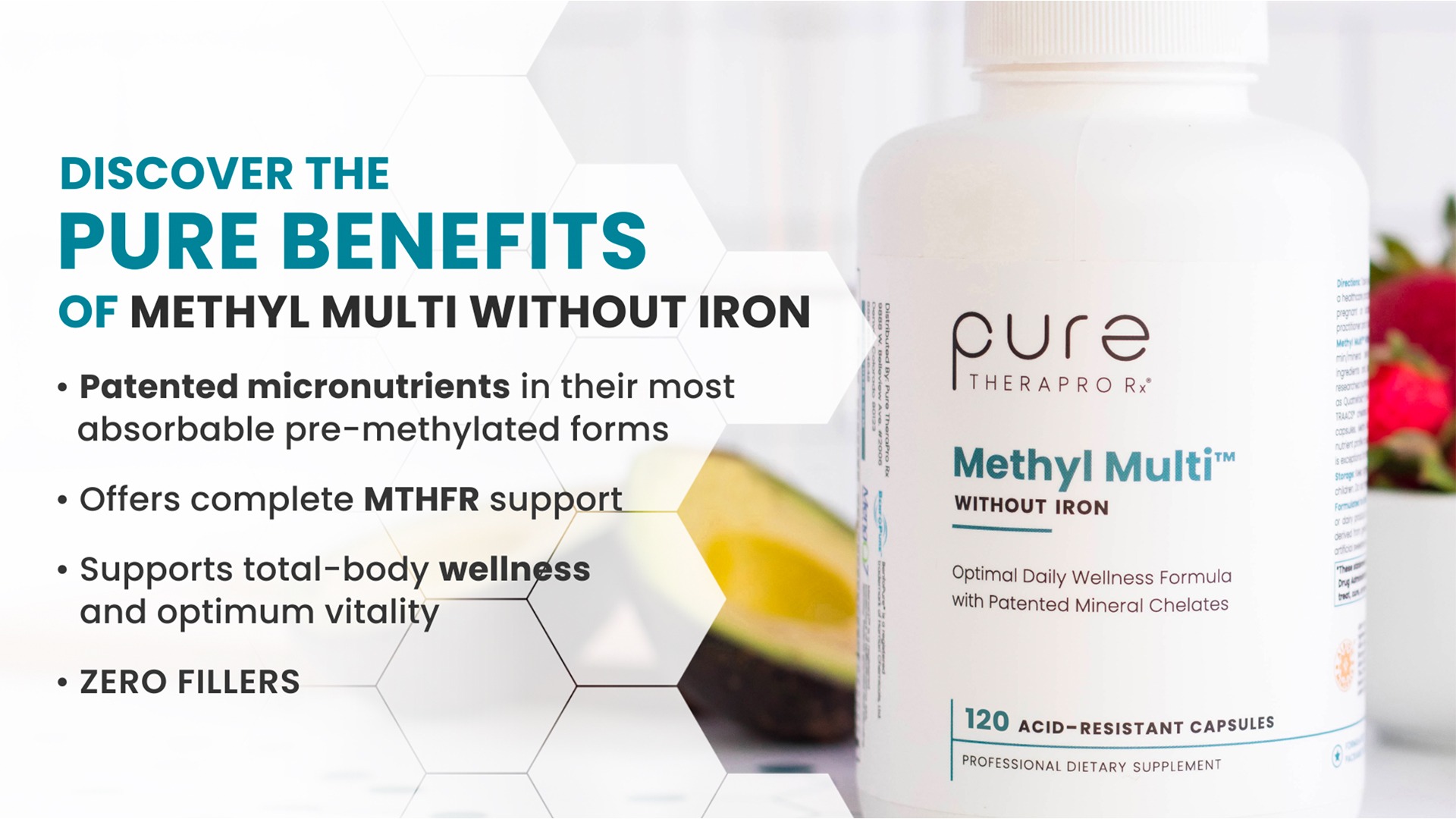 Pure Therapro Rx Methyl Multi – Iron-Free Multivitamin, 240 Capsules thumbnail 2