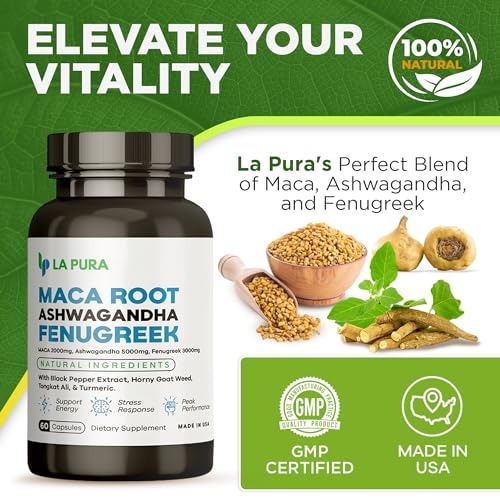 LA PURA Maca Ashwagandha Fenugreek – Daily Herbal Support thumbnail 2