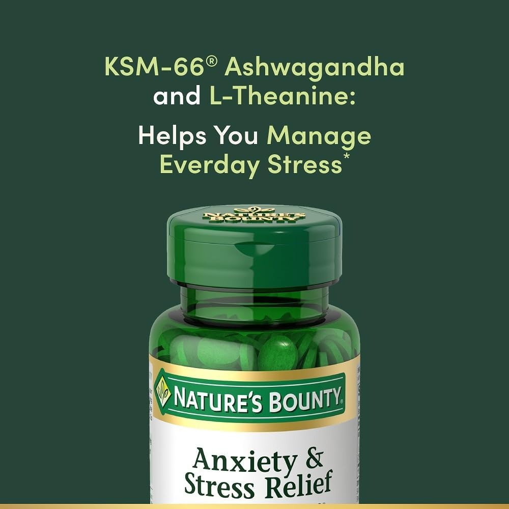 Nature’s Bounty Stress Relief Ashwagandha KSM-66 50 Tablets thumbnail 4