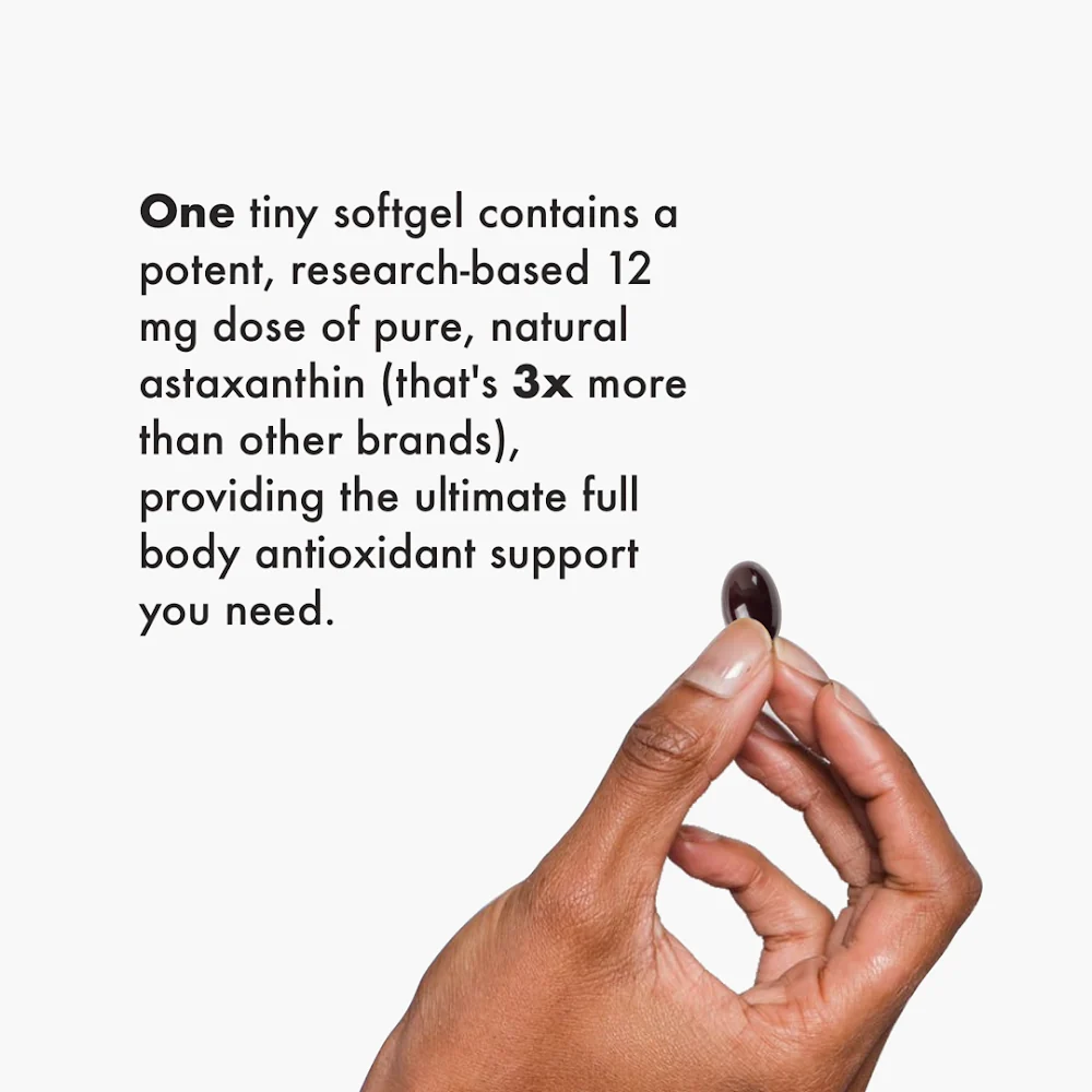 NAOMI Astaxanthin 12mg Zanthin Softgels | Extra Strength Supplement thumbnail 3