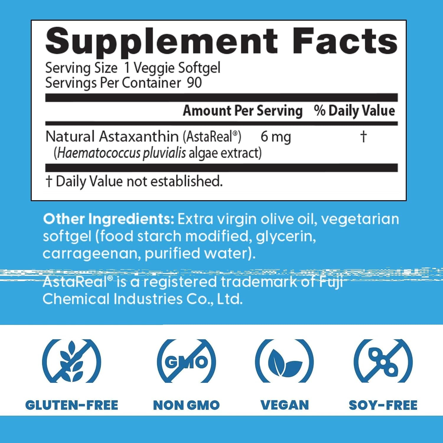 Doctor’s Best Astaxanthin 6mg Skin & Eye Wellness Supplement thumbnail 4