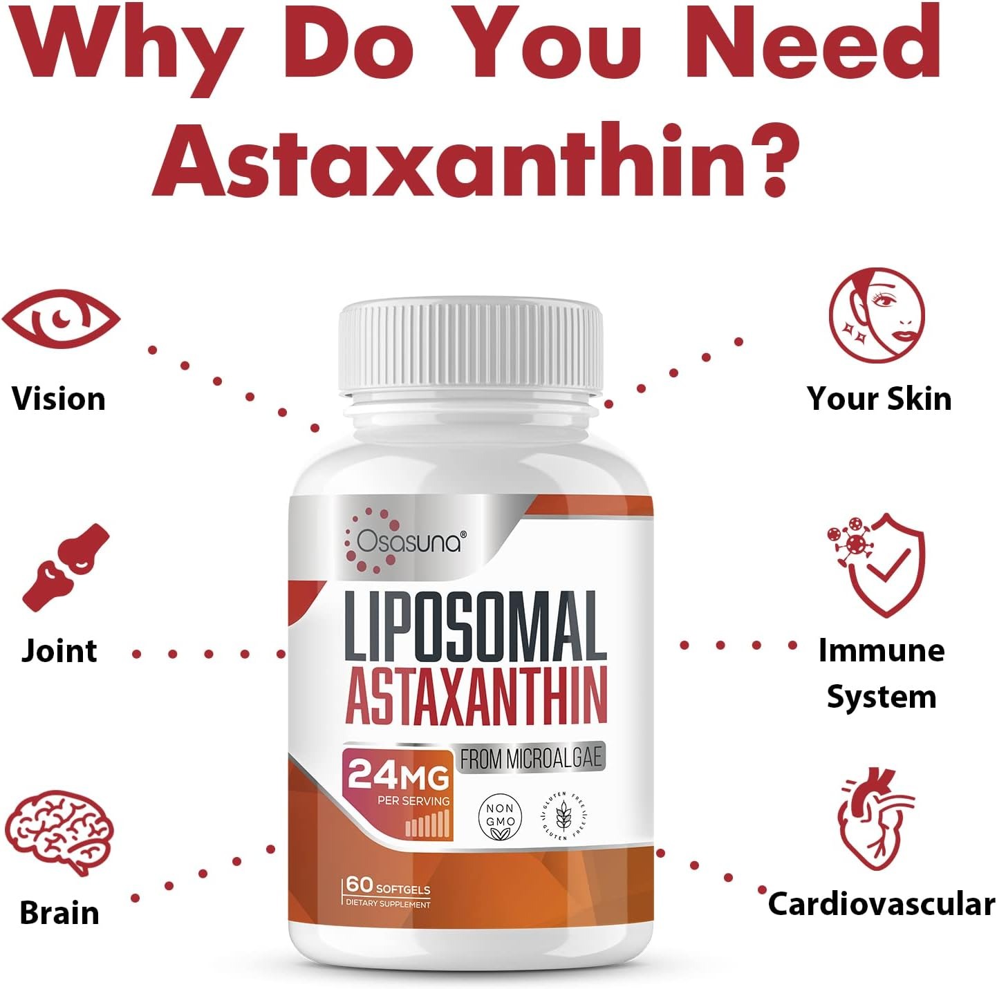 Liposomal Astaxanthin 24mg 120 Softgels | Maximum Absorption thumbnail 6