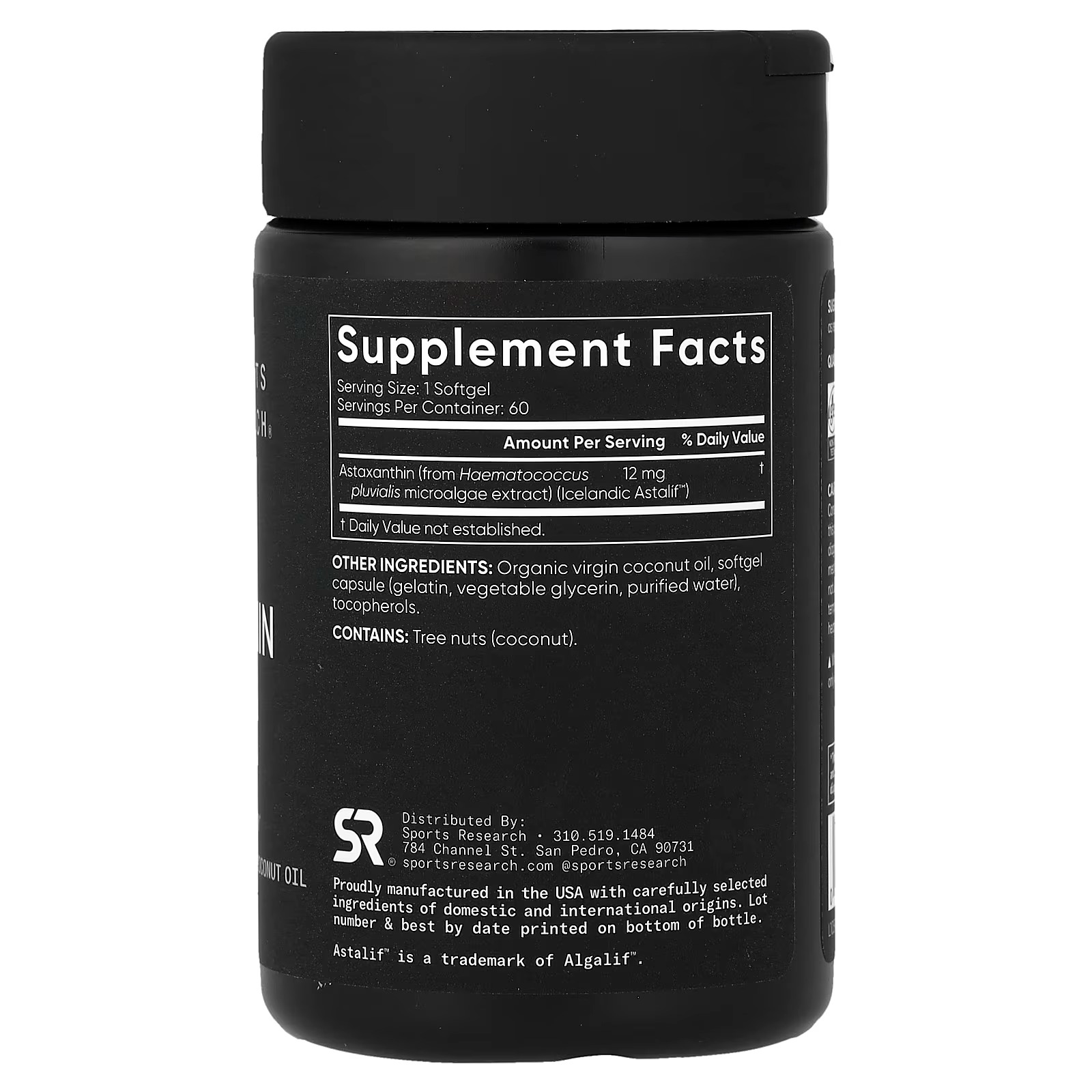Icelandic Astaxanthin 12mg by Sports Research | 60 Softgels thumbnail 3