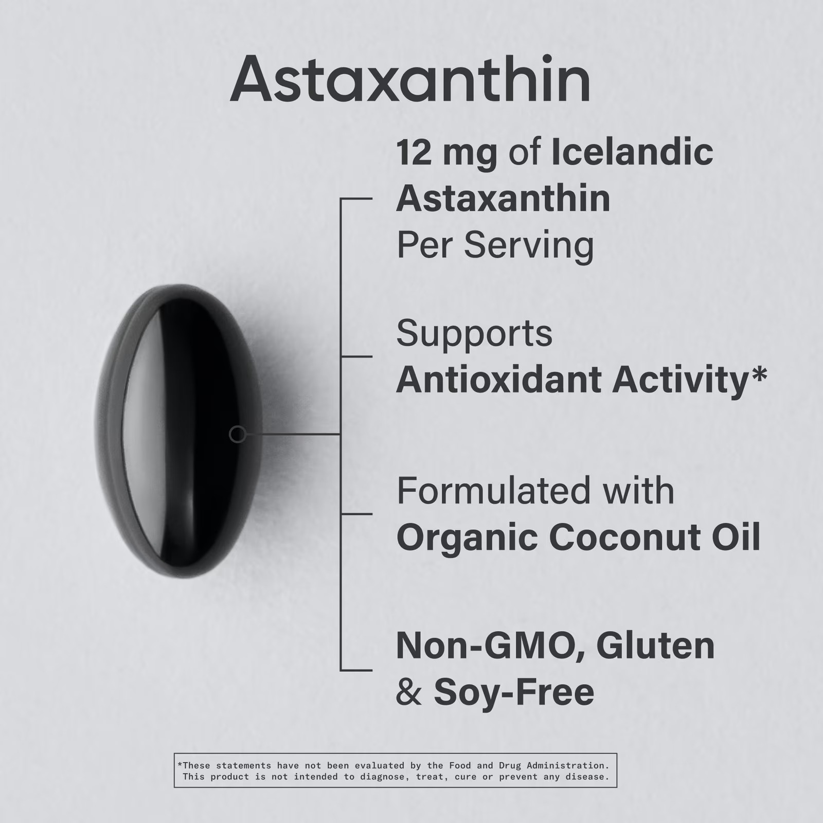 Icelandic Astaxanthin 12mg by Sports Research | 60 Softgels thumbnail 4