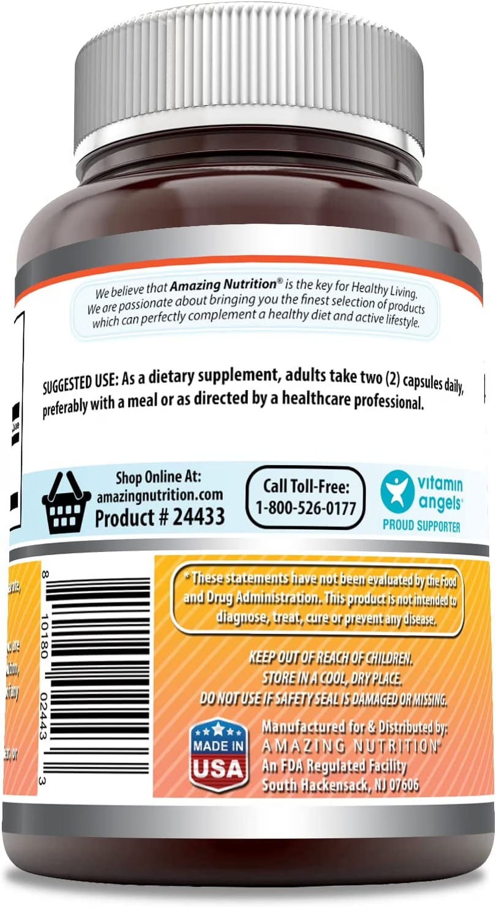 Amazing Formulas Berberine 1000mg 250 Capsules | Non-GMO & Gluten-Free thumbnail 3
