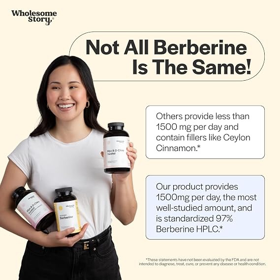 Berberine 1500mg Capsules | 500mg Per Capsule High Purity Formula thumbnail 2