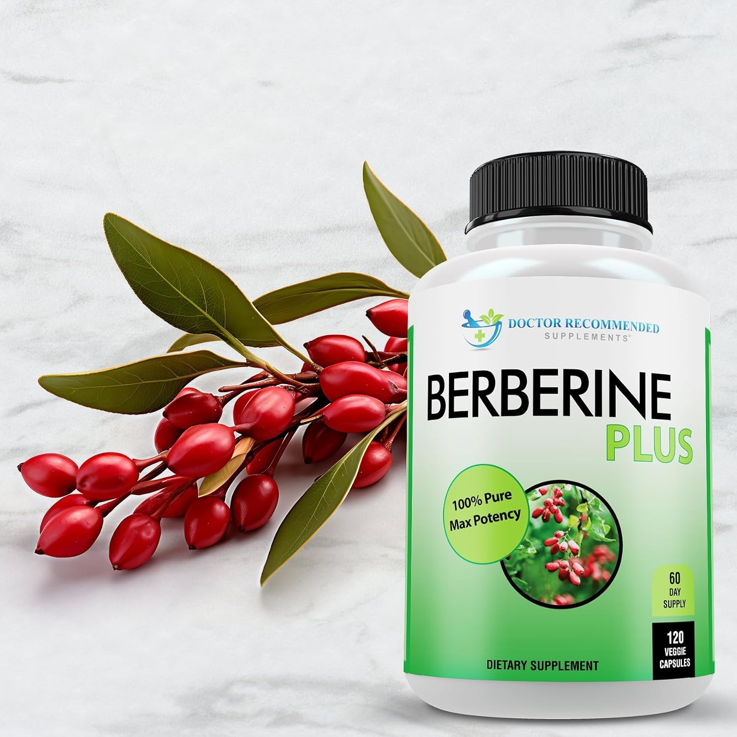 Doctor Recommended Supplements Berberine Plus 1200mg with Royal Jelly thumbnail 2
