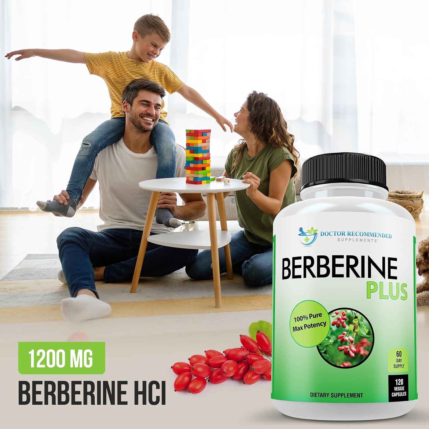 Doctor Recommended Supplements Berberine Plus 1200mg with Royal Jelly thumbnail 4