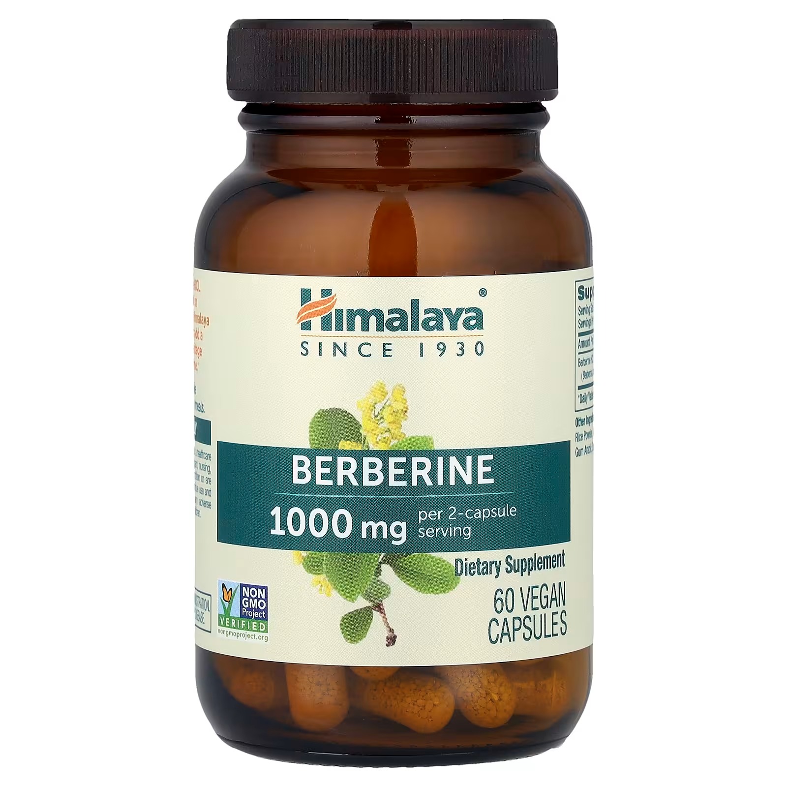 Himalaya Berberine 500mg Per Capsule | Vegan Dietary Supplement thumbnail 4