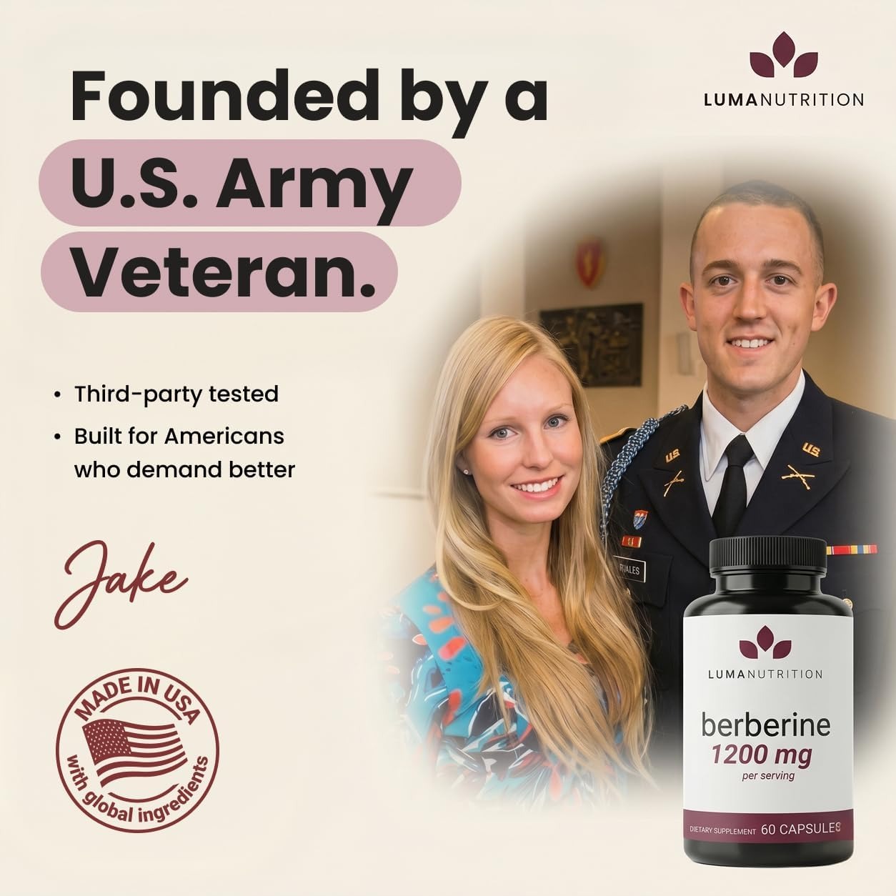 Luma Nutrition Berberine 1200mg | Pure Berberine Supplement thumbnail 2