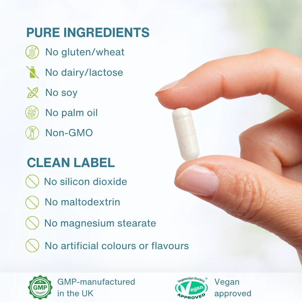 Igennus Broad Spectrum Digestive Enzymes & Betaine HCl | 90 Vegan Capsules thumbnail 2