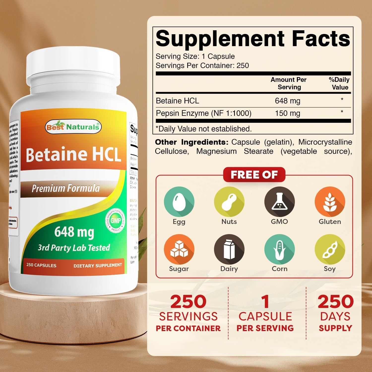 Igennus Broad Spectrum Digestive Enzyme Formula with Betaine HCl thumbnail 3