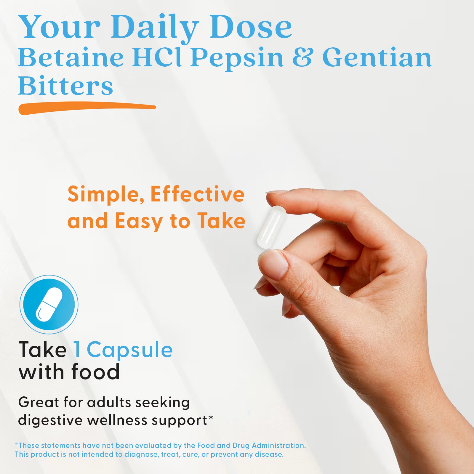 Doctor's Best Betaine HCl Pepsin & Gentian Bitters | 120 Capsules thumbnail 7