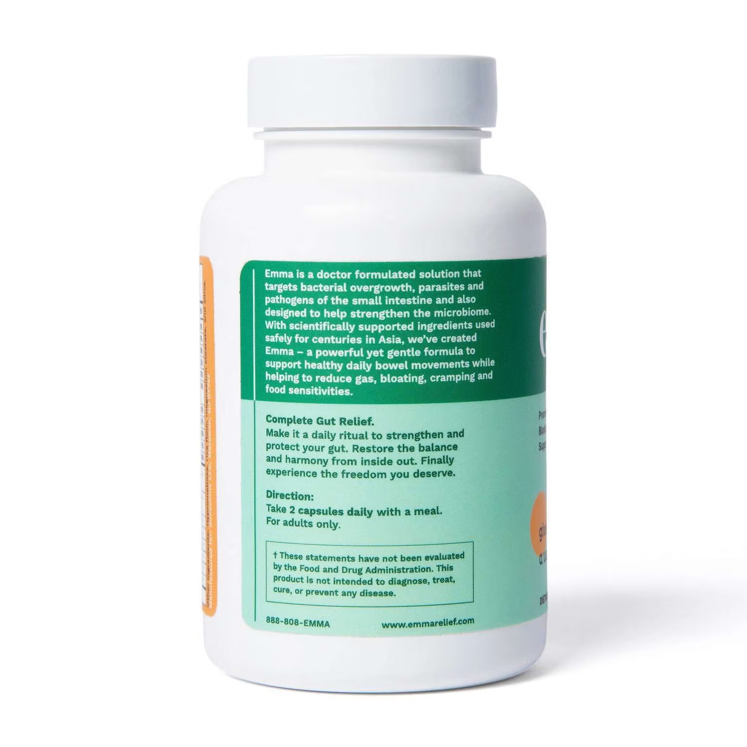 Emma Relief Digestive Support Supplement | Constipation, Gas & Bloating Support thumbnail 4