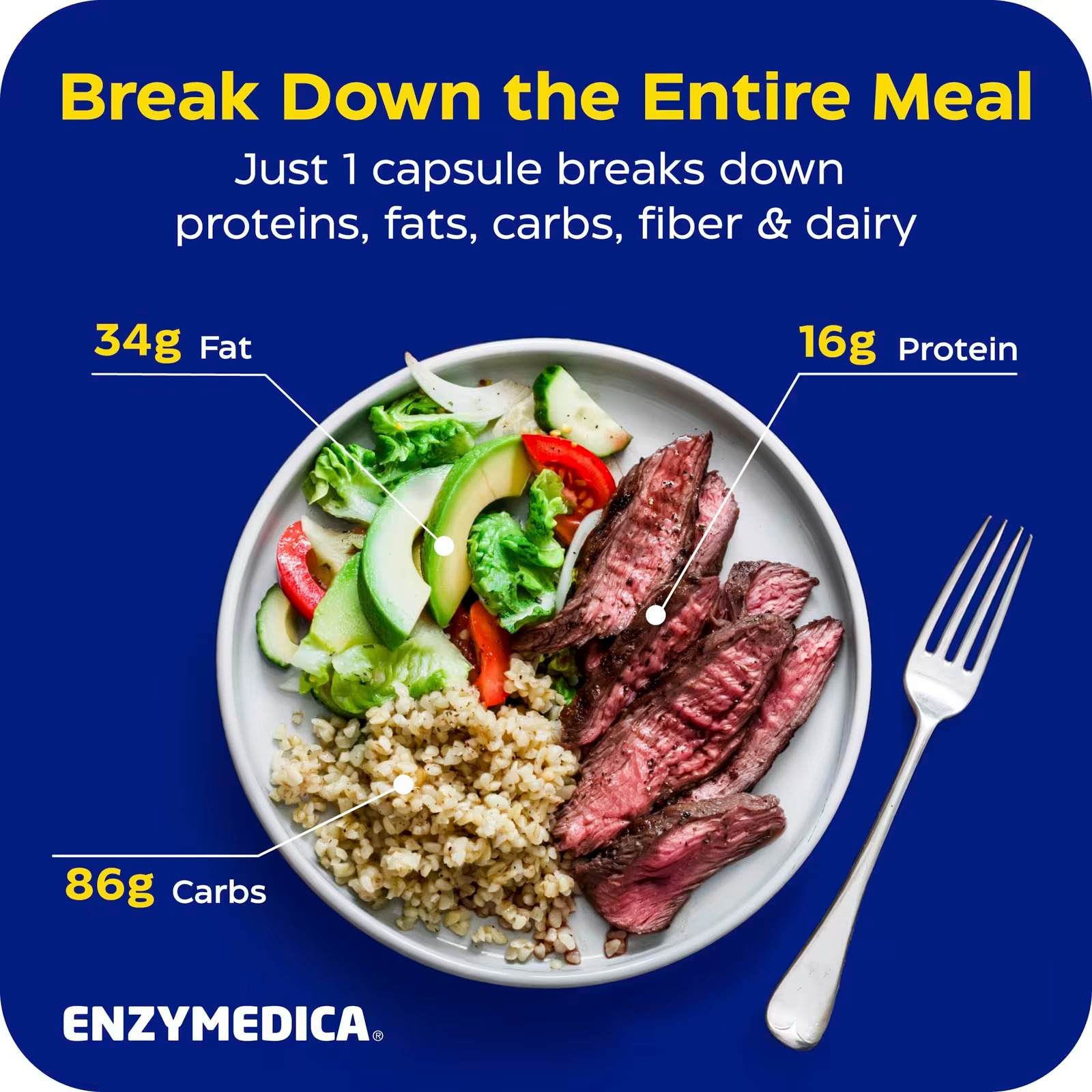 Enzymedica Digest Gold® + Probiotics | Advanced Digestive Enzyme Support | 90 Capsules thumbnail 7