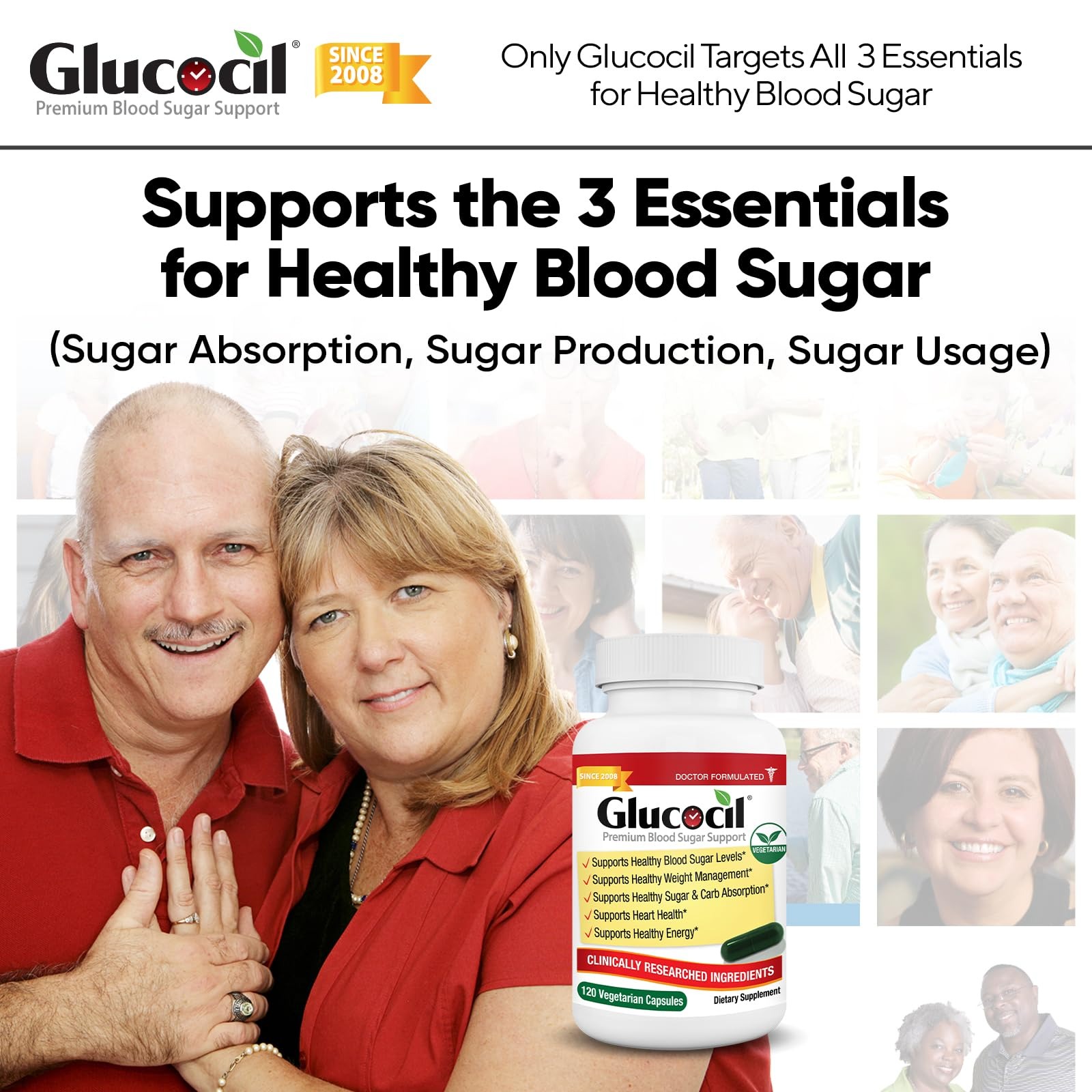 Glucocil Softgels 3-Pack | Premium Blood Sugar Support Supplement thumbnail 2
