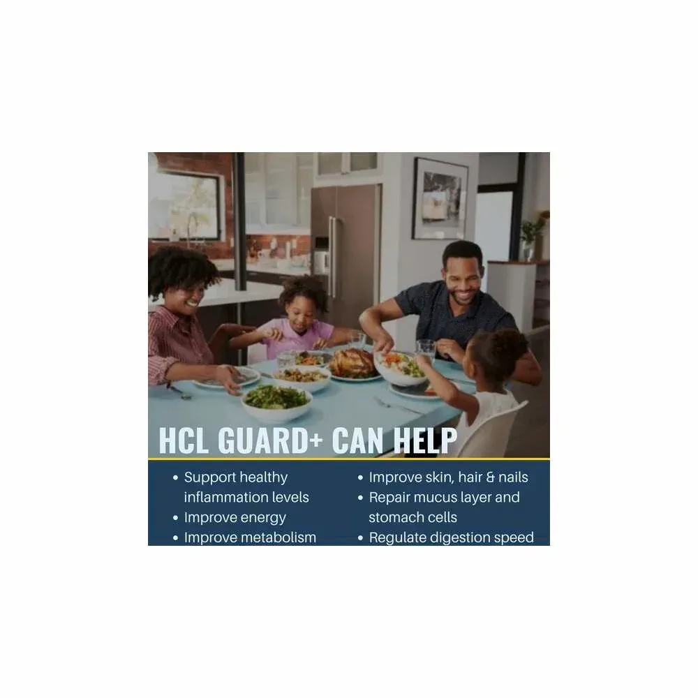 Healthy Gut HCL Guard | Protein Digestion & Gut Support | 120 Servings thumbnail 3