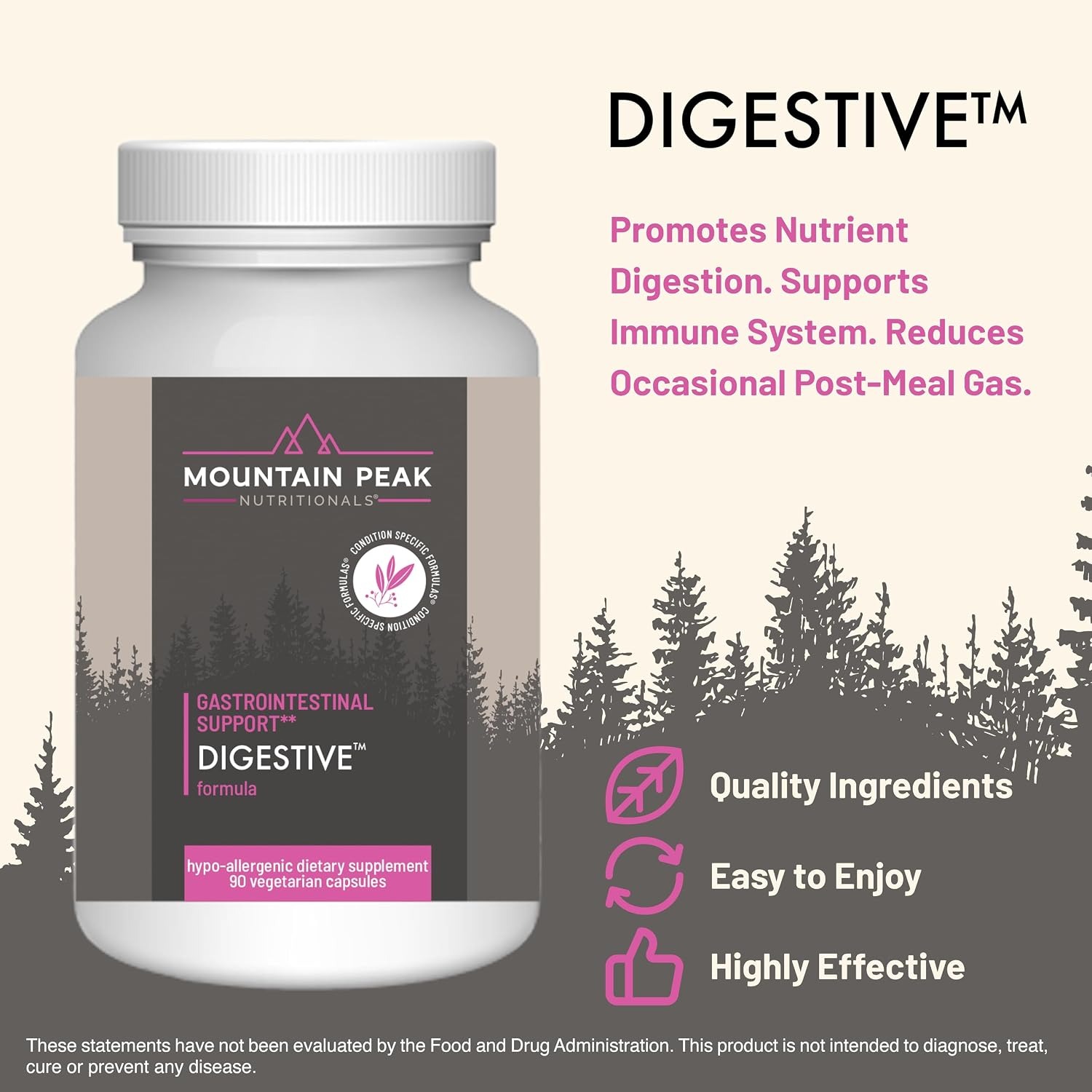 Mountain Peak Nutritionals Digestive Enzymes & Probiotics | 12-Strain Formula | 90 Capsules thumbnail 4