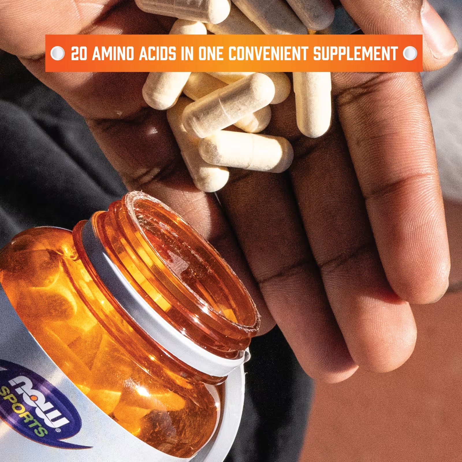 NOW Foods Sports Amino Complete™ | Amino Acid Supplement | 120 Veg Capsules thumbnail 7