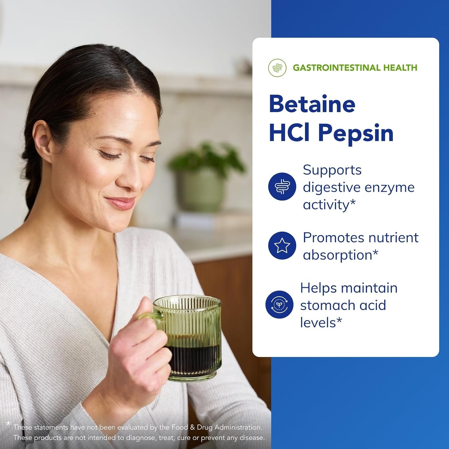Pure Encapsulations Betaine HCl Pepsin | Digestive Support Supplement | 250 Capsules thumbnail 4