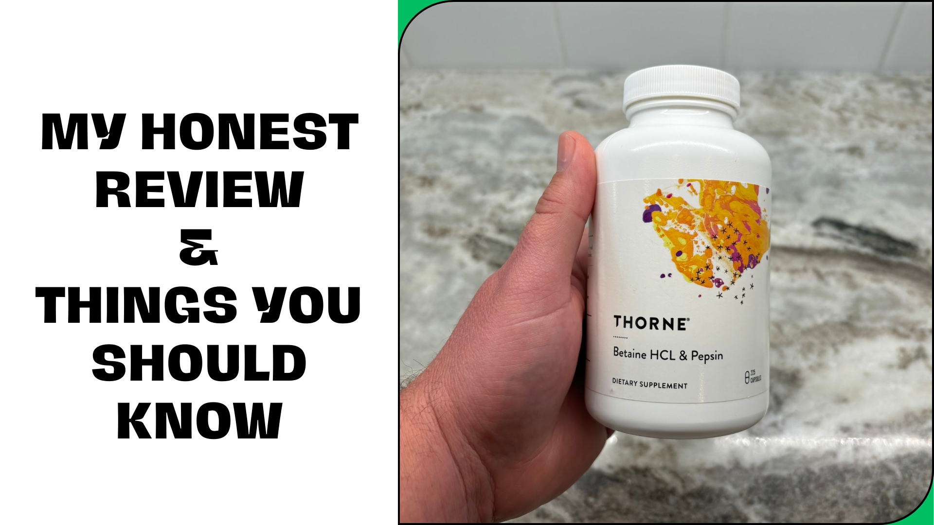 Thorne Betaine HCL & Pepsin | Digestive Enzyme Support | 225 Capsules thumbnail 2
