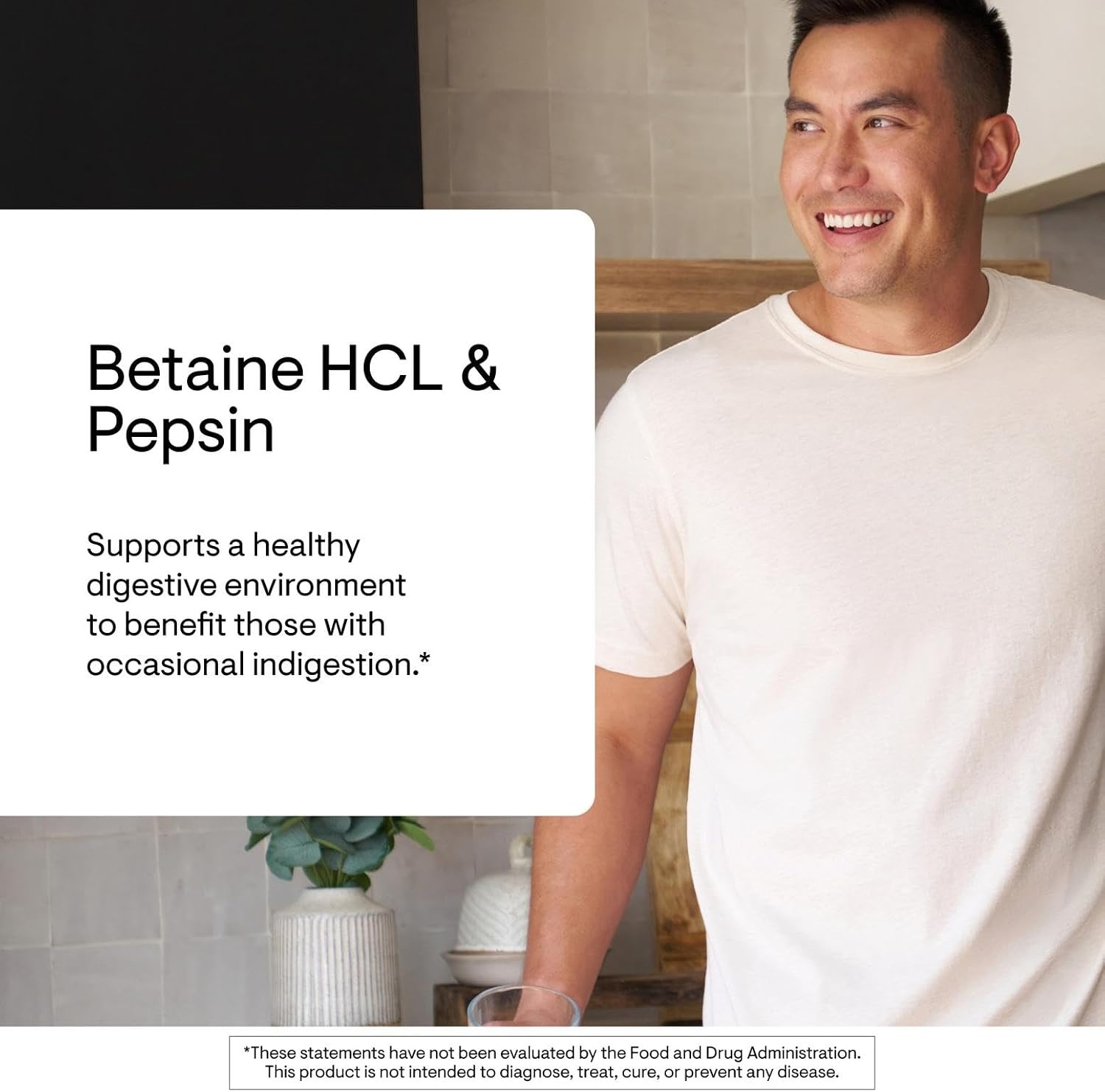 Thorne Betaine HCL & Pepsin | Digestive Enzyme Support | 225 Capsules thumbnail 3