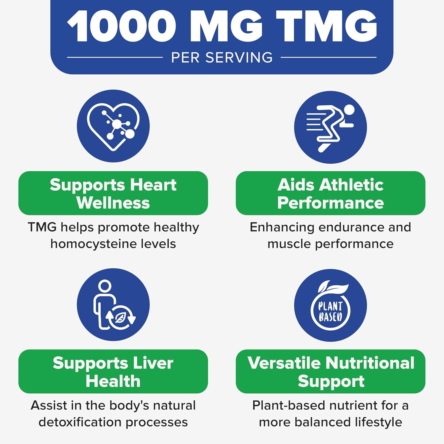 Tuthi TMG Supplement 1000mg | Trimethylglycine Betaine | 100 Vegan Tablets thumbnail 5