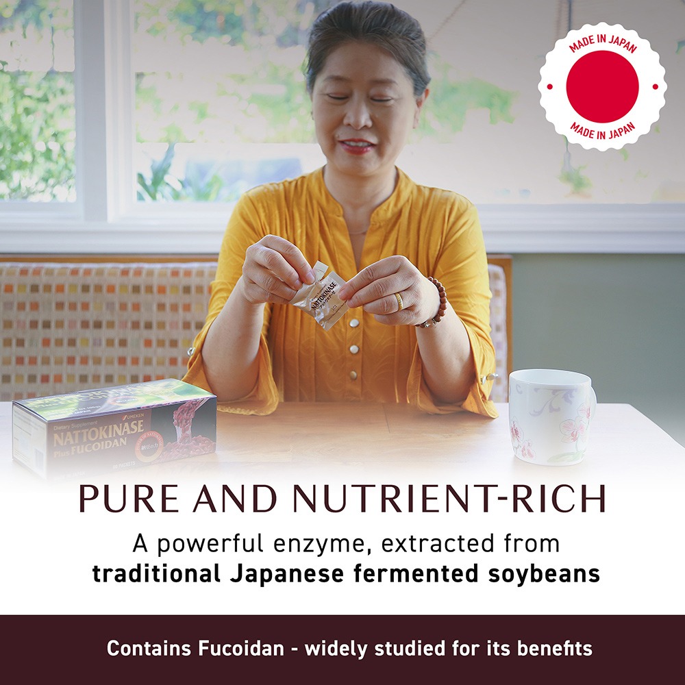 Umeken Nattokinase Plus Fucoidan | 5000 FU Natto Supplement | 60 Counts thumbnail 4