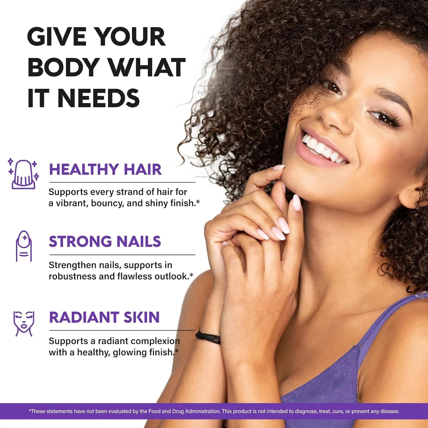 Liquid Biotin & Collagen 60,000mcg | Hair Growth Support Supplement thumbnail 3