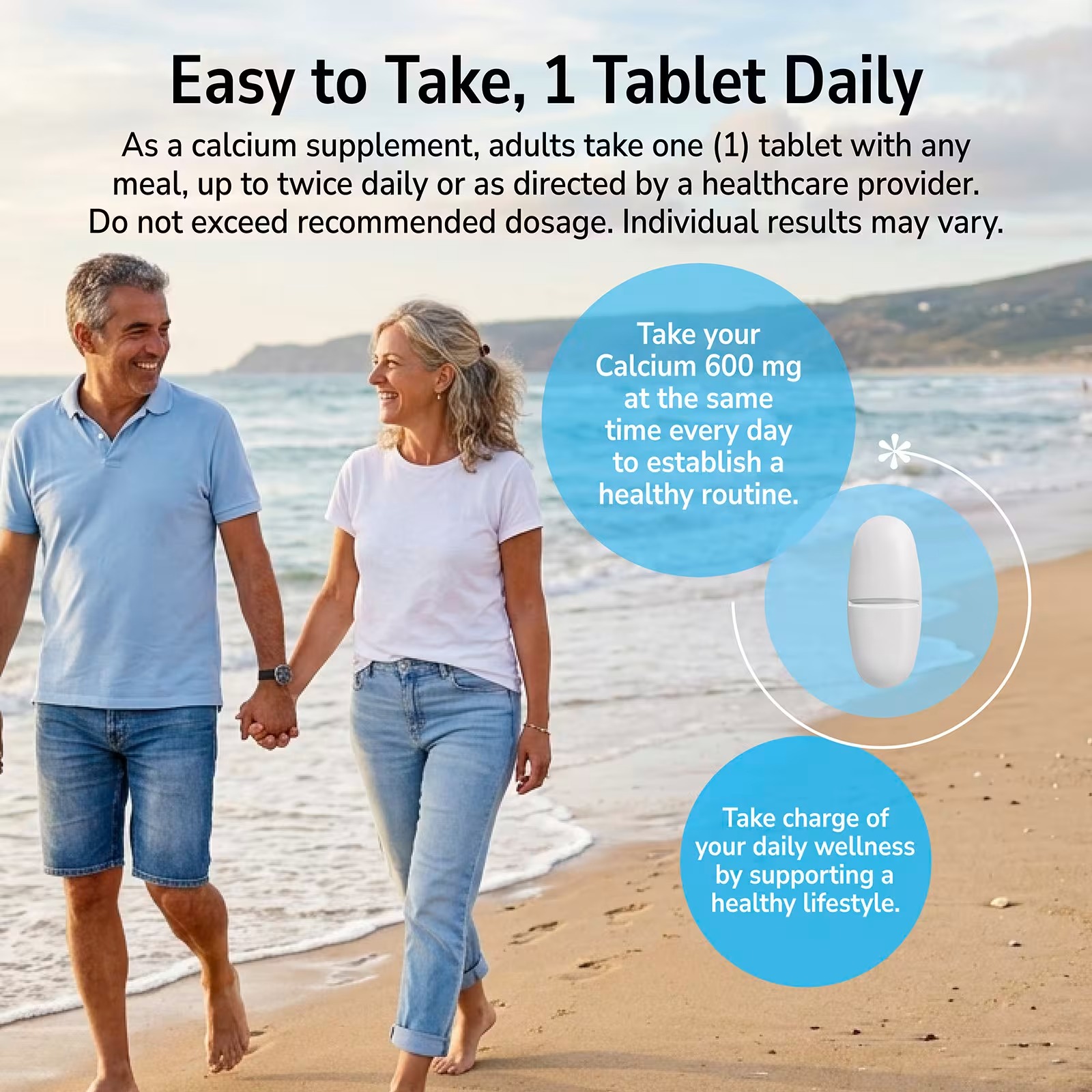 21st Century Calcium 600mg Supplement | Bone & Daily Wellness Support | 75 Tablets thumbnail 7