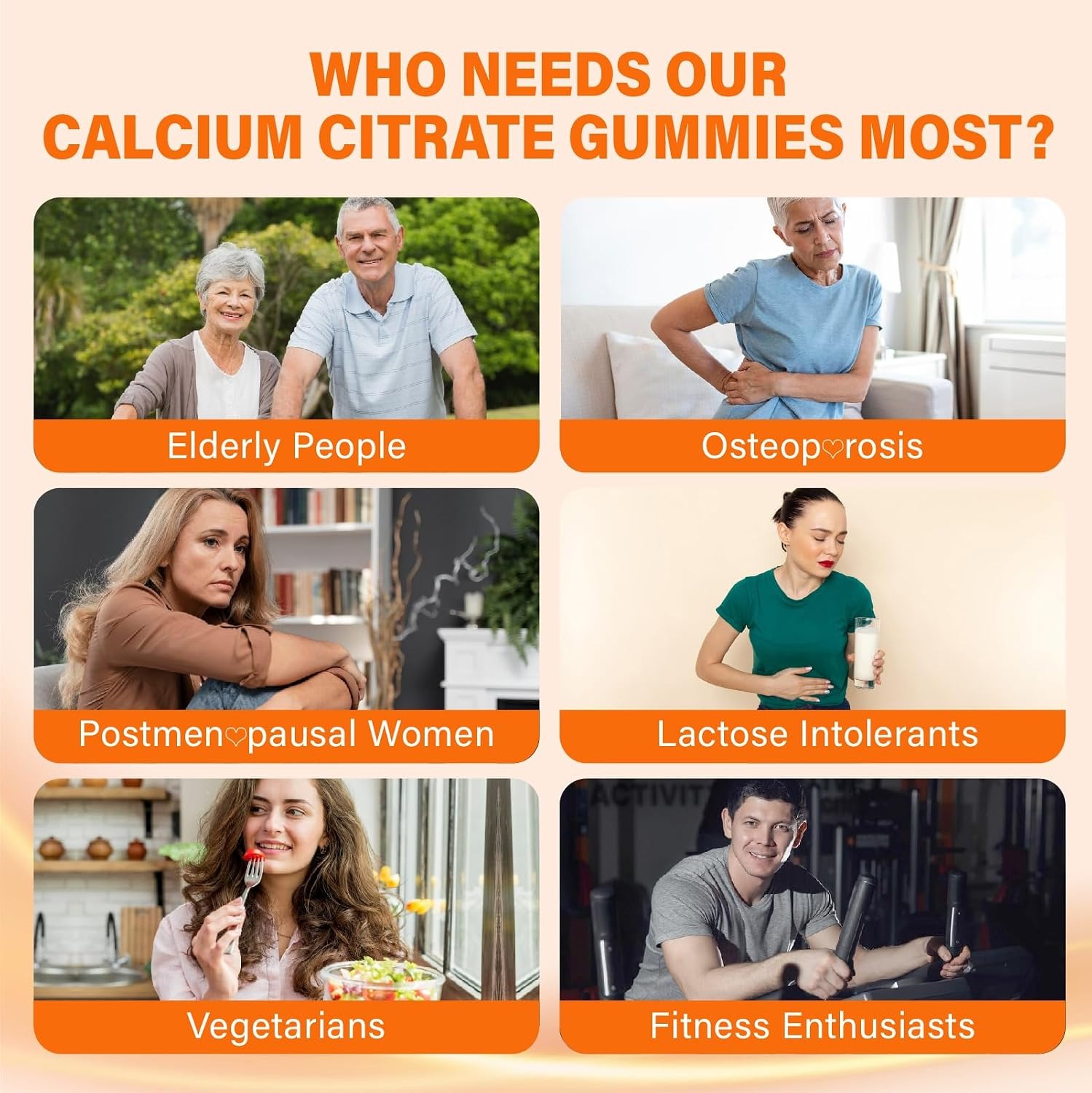 Calcium 1200mg with Vitamin D3 Gummies | Adult Calcium Supplement thumbnail 8