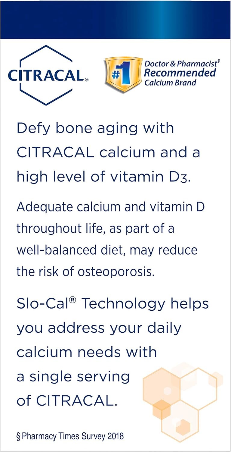 Citracal Calcium Supplement + D3 Petites | 200 Coated Caplets thumbnail 3
