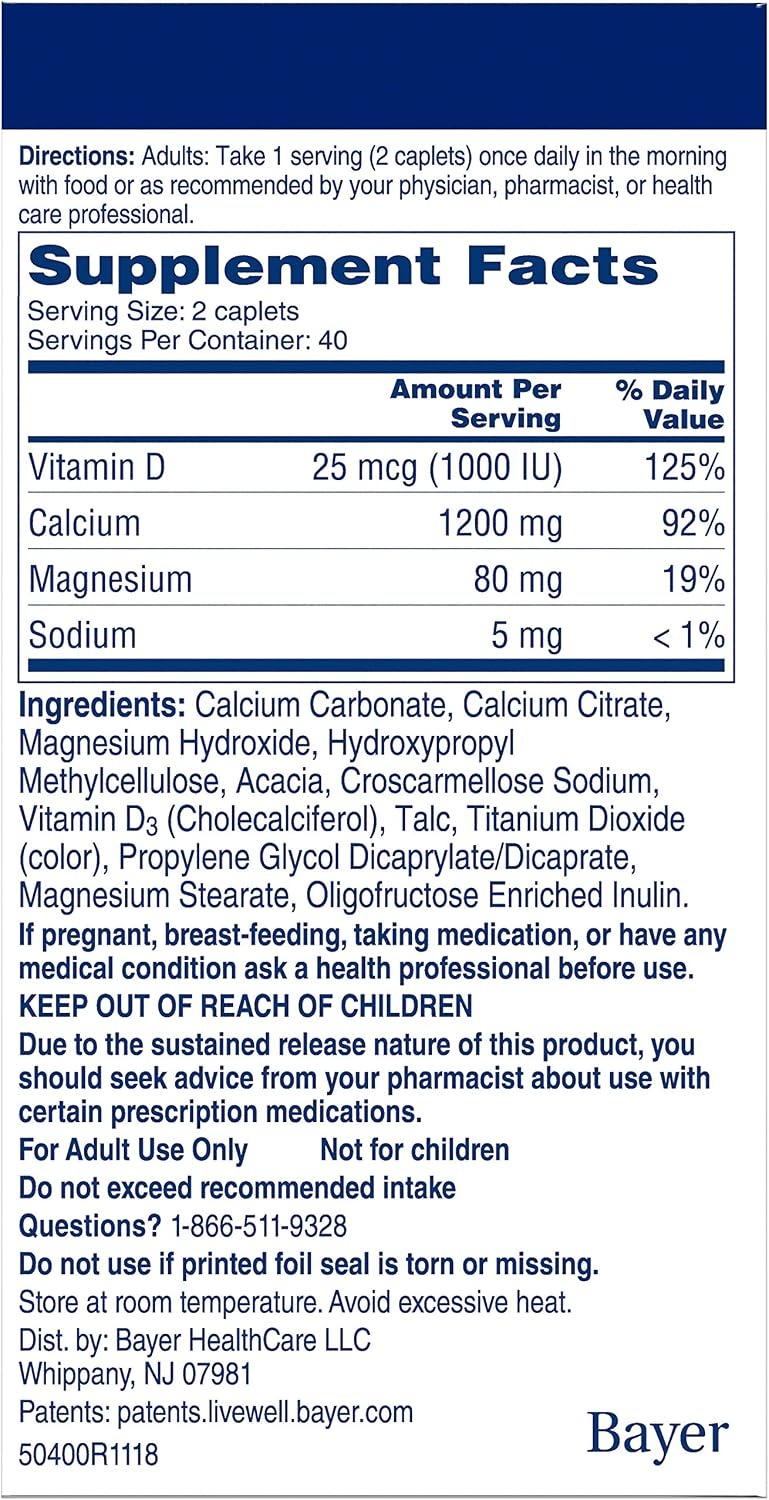 Citracal Calcium Supplement + D3 Petites | 200 Coated Caplets thumbnail 4