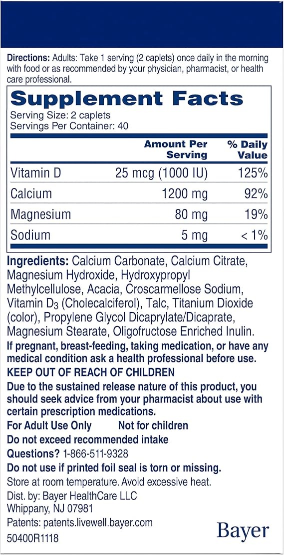 Citracal Calcium Supplement + D3 Petites | 200 Coated Caplets thumbnail 5