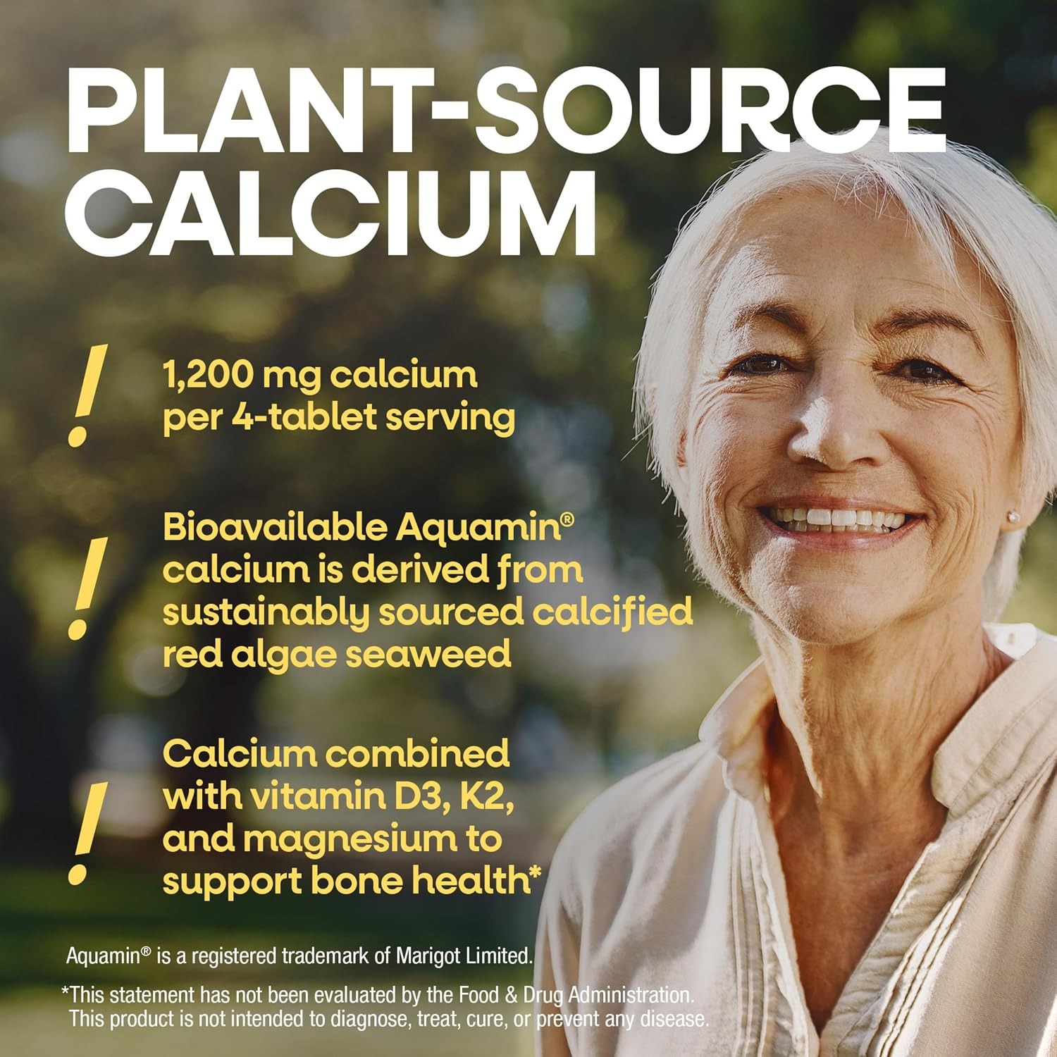 Nature’s Way Alive! Calcium 1,200mg | Bone Support Supplement | 120 Ct thumbnail 5