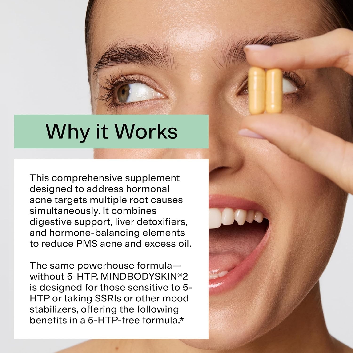 CLEARSTEM MindBodySkin Hormonal Acne Supplement | DIM | 90 Capsules thumbnail 3