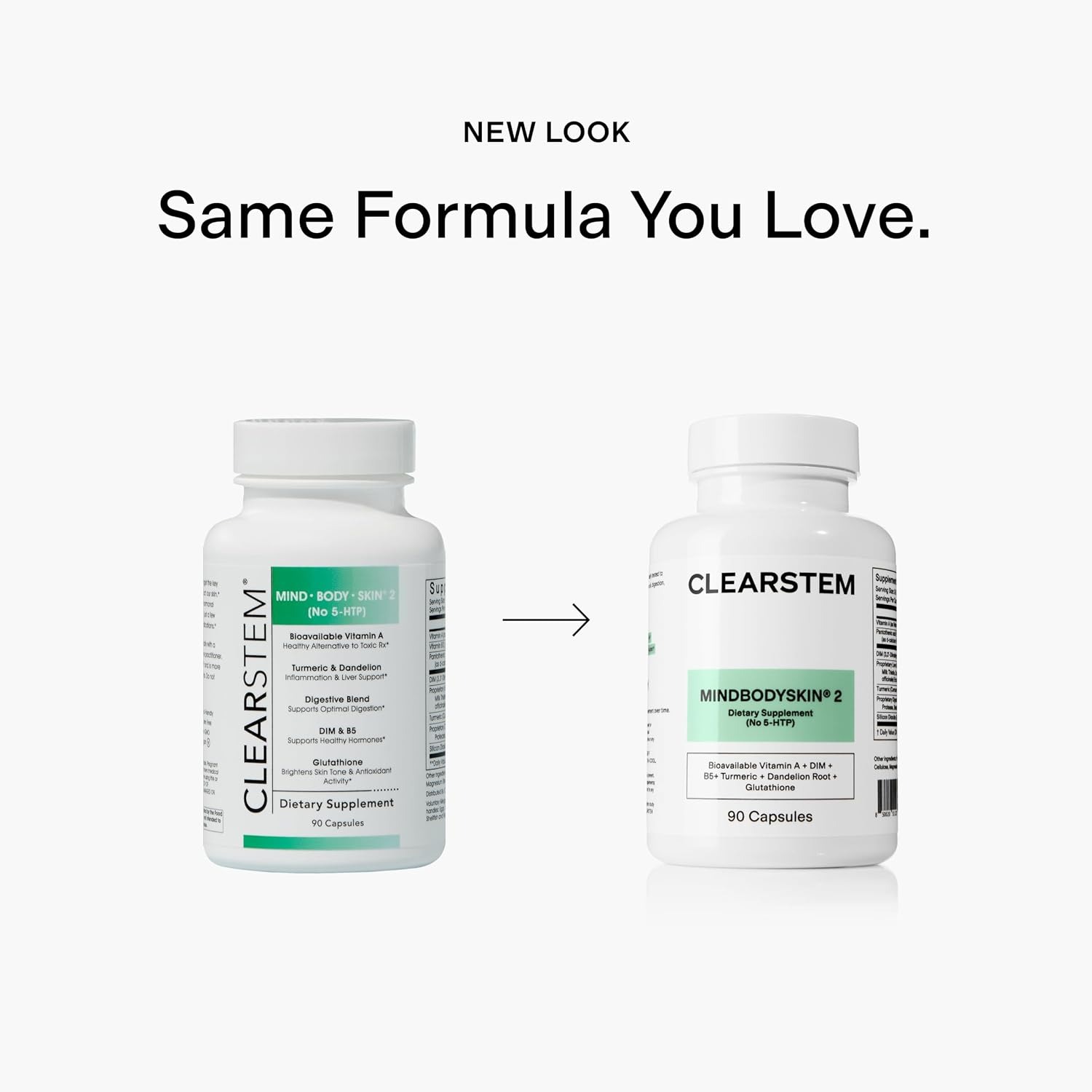 CLEARSTEM MindBodySkin Hormonal Acne Supplement | DIM | 90 Capsules thumbnail 8
