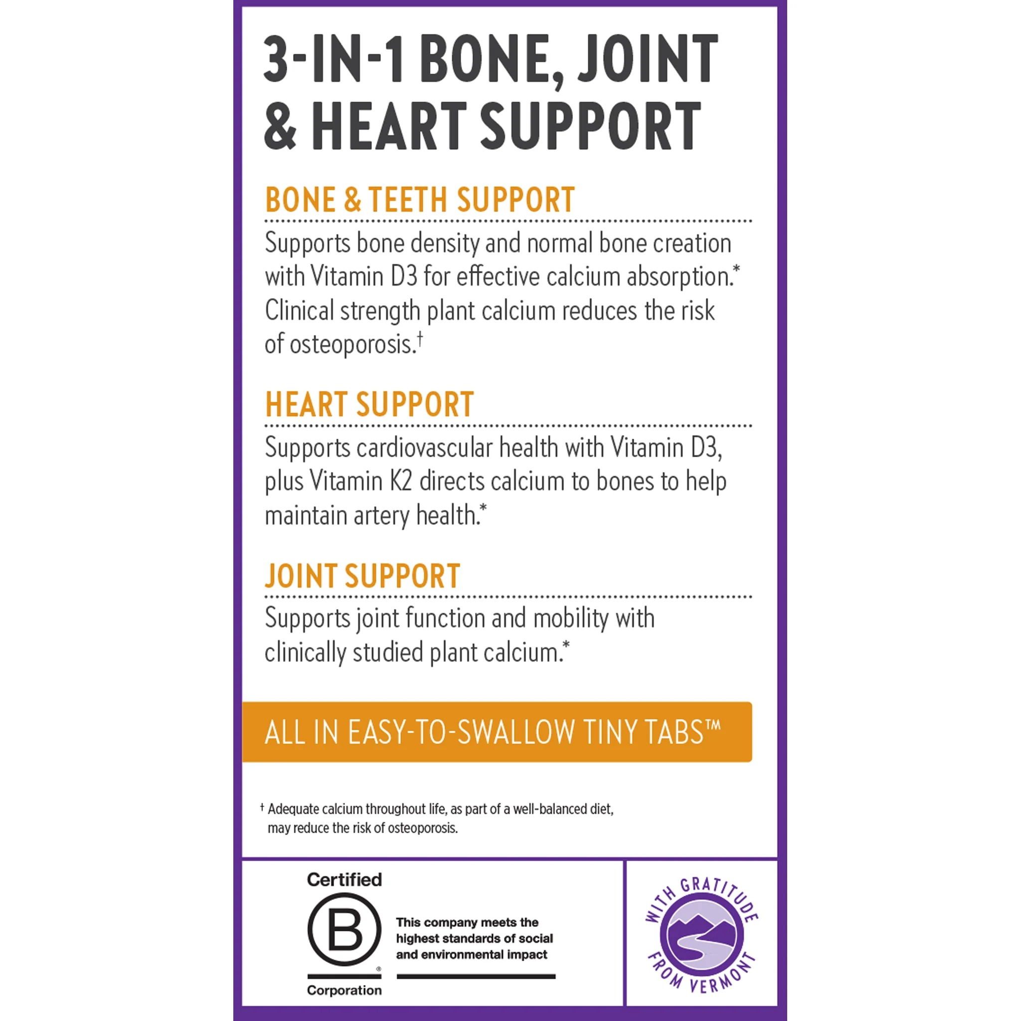 New Chapter Plant Calcium | Bone Strength Take Care™ | 120 Vegan Tablets thumbnail 2