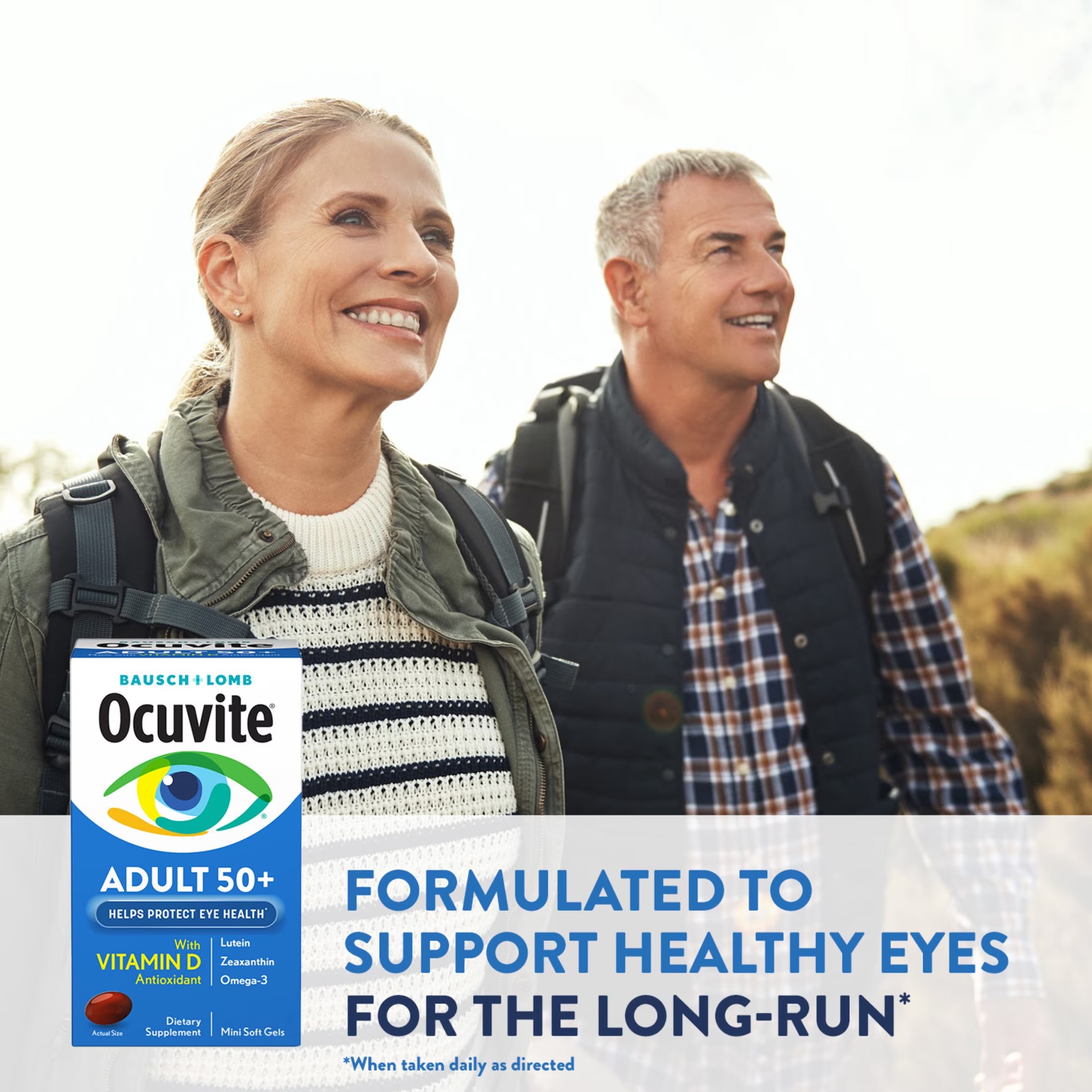 Ocuvite 50+ Eye Vitamins | Lutein, Zeaxanthin & Omega-3 | 50 Softgels thumbnail 5