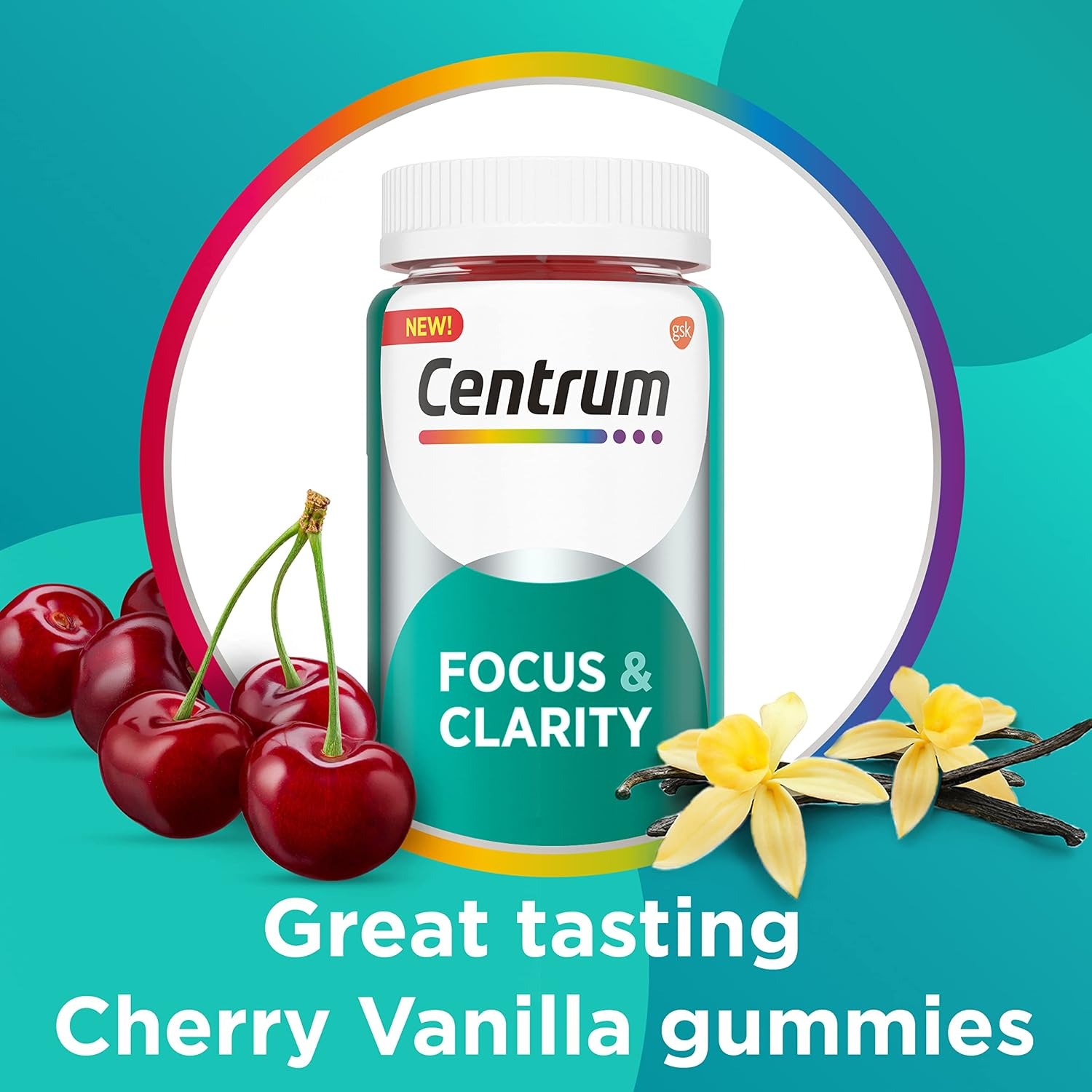 Centrum Focus & Clarity Supplement with Cognizin Citicoline | 30 Gummies thumbnail 4