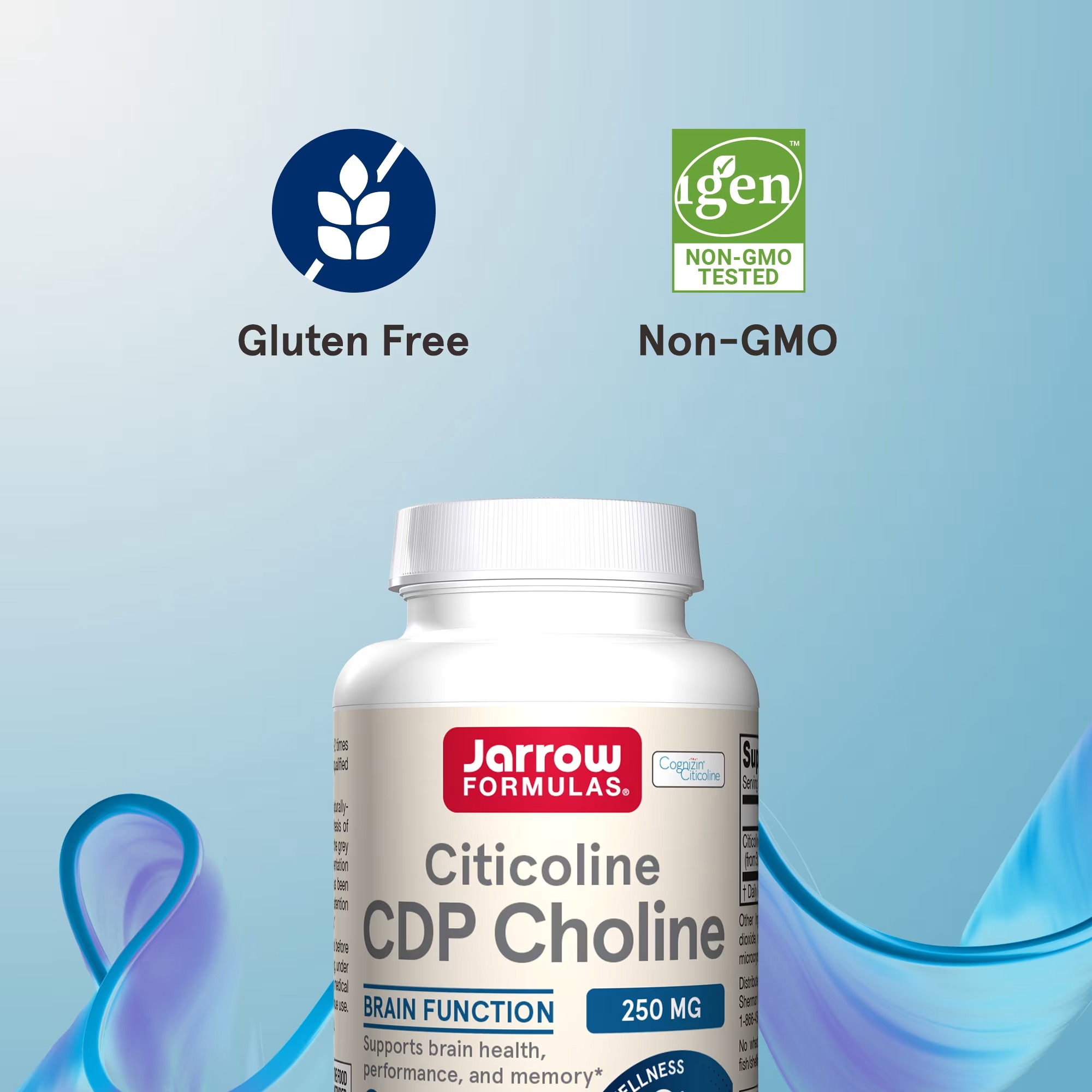 Jarrow Formulas Citicoline CDP Choline 250mg | 120 Capsules thumbnail 6