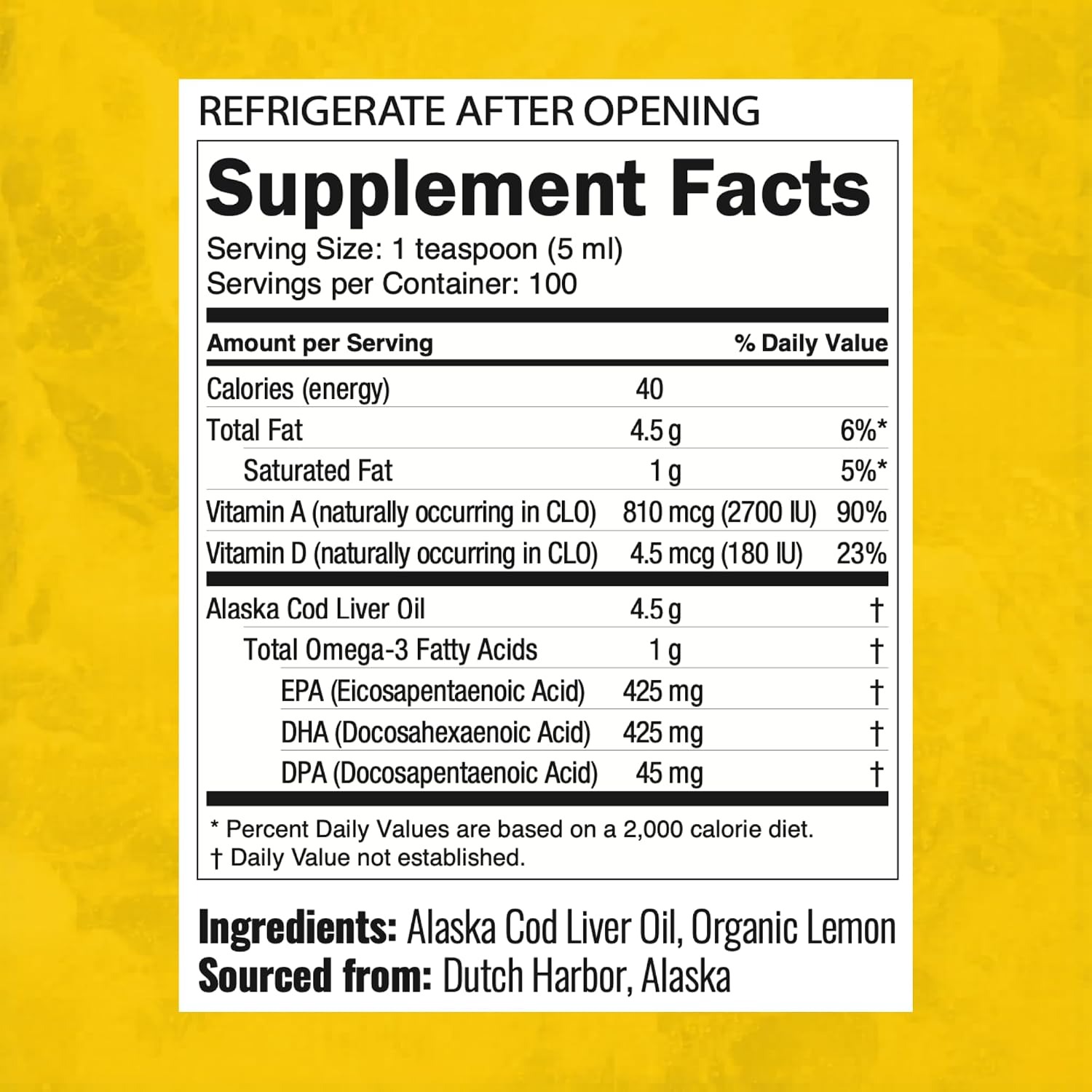 On Target Living Alaskan Cod Liver Oil | Organic Lemon | 16.67 oz | 2-Pack thumbnail 6